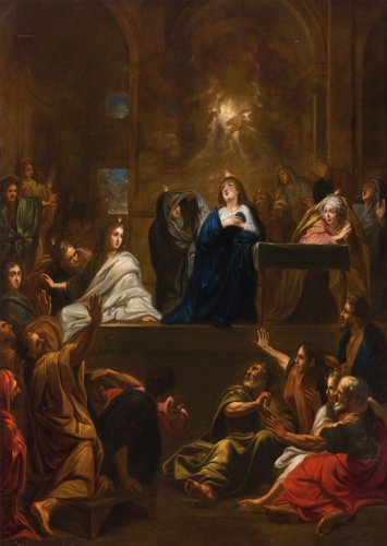 La descente de l'Esprit Saint - École française du XVIIe siècle
